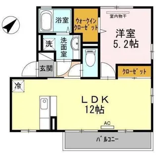 ルクプル C棟【2階】の間取り
