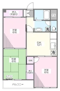 西村マンション【1階】の間取り