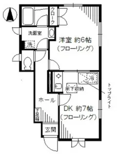 ヴェルドミール中井【1階】の間取り