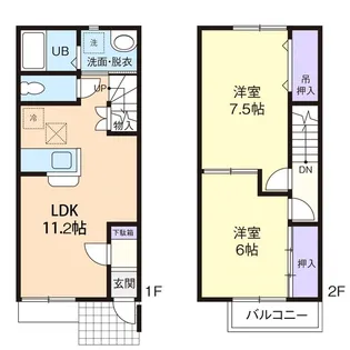 フォーリア Aの間取り
