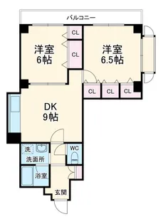 サンライフ桜塚【1階】の間取り