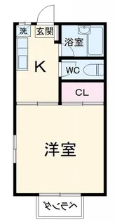 メゾンウエスト【1階】の間取り