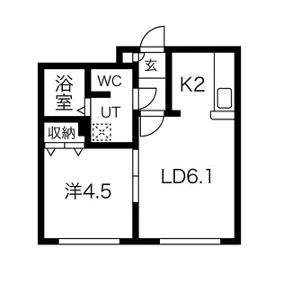 クレエボヌール【2階】の間取り