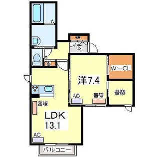 エスペランサA【1階】の間取り