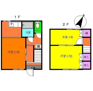 コーポみやき【1階】の間取り