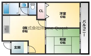 アーバンハイム吉元【1階】の間取り