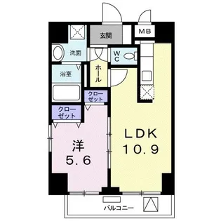 コルバス【3階】の間取り