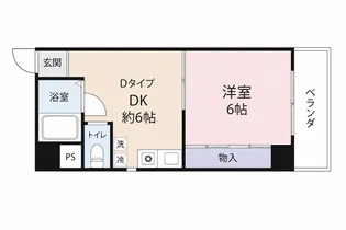 コアパレス安西【2階】の間取り