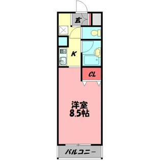 ギャレ グラン(旧黒川太子橋マンション)【4階】の間取り