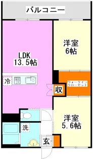 ローレンコート【5階】の間取り