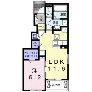 フリーデ【1階】の間取り