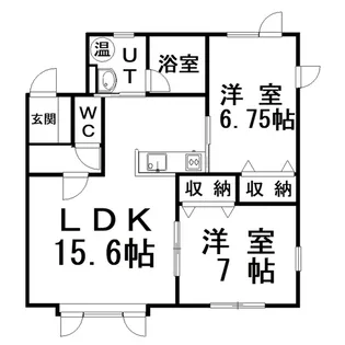 ビラ文苑A号館【1階】の間取り