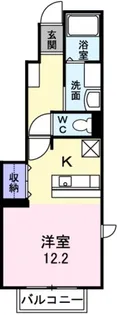 カーサリブラII【1階】の間取り