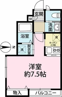 フルール桜川【1階】の間取り