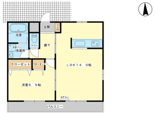アパートメントハウス京口【1階】の間取り