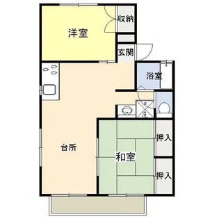 パームクレストC棟【1階】の間取り