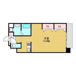 グレース元今里【3階】の間取り