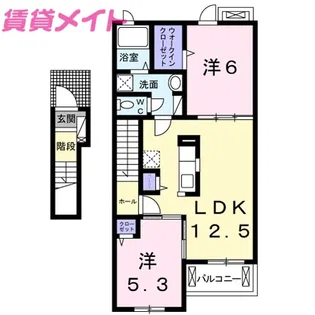 エトワール K I【2階】の間取り