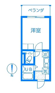 モンステラ登戸【2階】の間取り