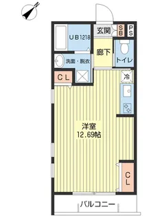 SEVEN’S 白金高輪【2階】の間取り
