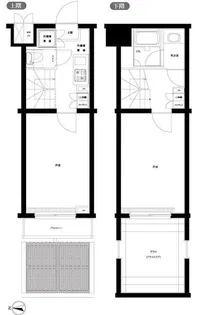 ルーブル早稲田六番館の間取り