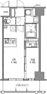 S-RESIDENCE神戸みなと元町alo【14階】の間取り