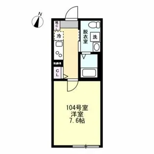 グラシア長津田【1階】の間取り