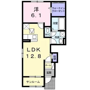 テルース【1階】の間取り