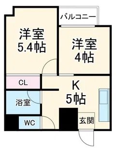 CROWN【2階】の間取り
