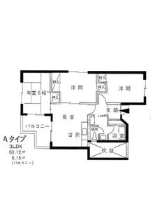 丸田ハイツ【4階】の間取り