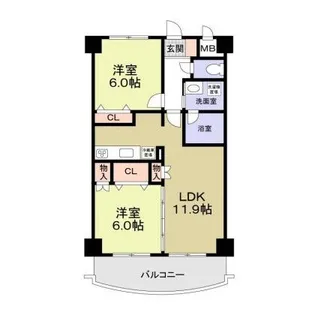 メルクマール【3階】の間取り