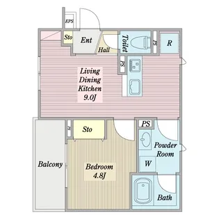 Sunset Residential【2階】の間取り