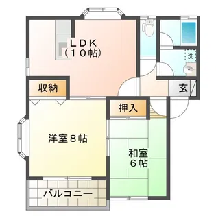 サンテラス壱番館【2階】の間取り