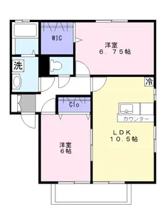 泉ハイムIIIB【2階】の間取り