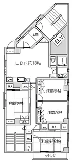 石川ビル【6階】の間取り