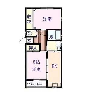 コンフォートB棟【1階】の間取り