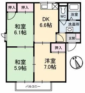 落合AIWAの家【2階】の間取り