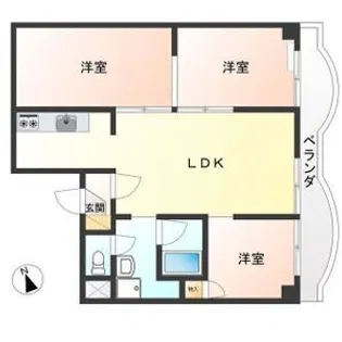 チサンマンション宇都宮第5 410号室【4階】の間取り