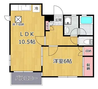 バンブーテラス【1階】の間取り