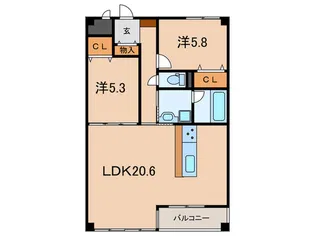 マ-ベラスII【4階】の間取り