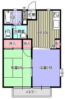 サニーホームズA【2階】の間取り
