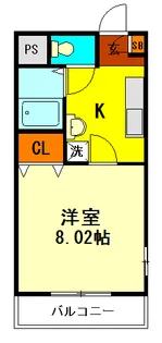 ウィスタリア【2階】の間取り