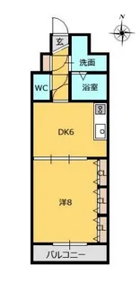 メゾンジュネス3【6階】の間取り