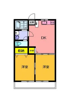 エルヴィーナB【2階】の間取り