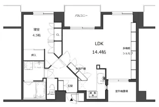 シーズ高津公園【2階】の間取り