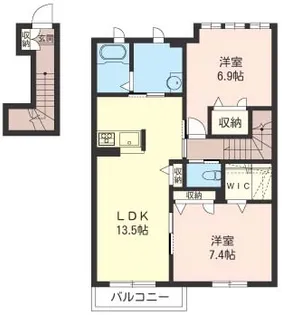ガーデンフィールド E【2階】の間取り