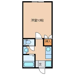 コーポコーヤ【1階】の間取り