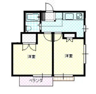 カーサアイ 新富町【2階】の間取り