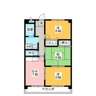 シャトー三宅【3階】の間取り