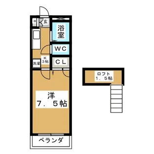ルックスタジアム【1階】の間取り